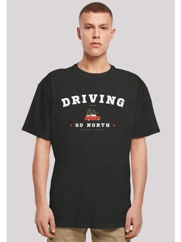 F4NT4STIC Heavy Oversize T-Shirt Driving Home Weihnachten in schwarz