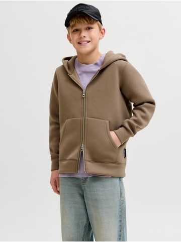 JACK & JONES Junior Kapuzenpullover in Walnut