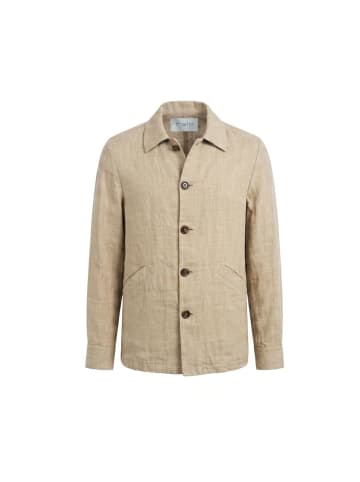 Malo Beige Leinen Herren Jacke
