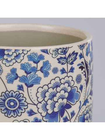 Butlers Blumenübertopf BLUE BLOSSOM in Blau