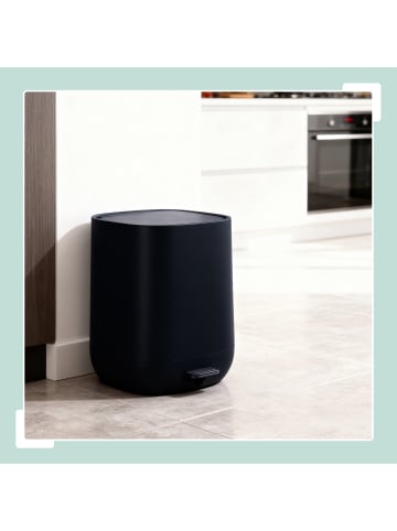 relaxdays Mülleimer Bad in Schwarz - 5 l