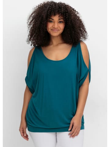 sheego Shirt in dunkelpetrol