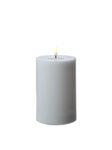 Deluxe Homeart LED Kerze Mia Echtwachs flackernd H: 15cm D: 10cm in weiß