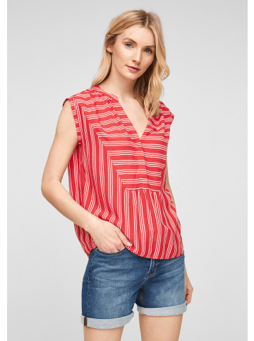 s.Oliver Bluse kurzarm in Rot