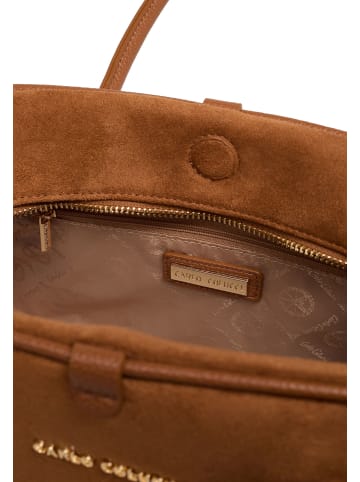 Carlo Colucci Bowlingtasche Ferriero in Cognac