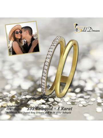 GoldDream 333 Gelbgold - 8 Karat Damen Ringe Fingerring  56 (17,8)