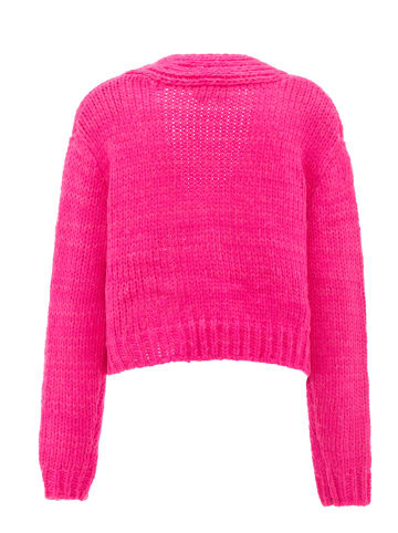 ebeeza Damen Sweater in NEONPINK