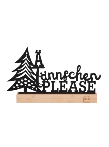 UNUS UNUS Aufsteller Tännchen Please Weihnachtsdeko aus Metall in Schwarz