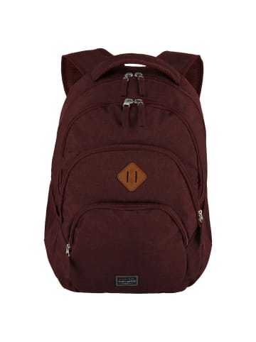 travelite Basics Melange - Rucksack 45 cm (black) in bordeaux