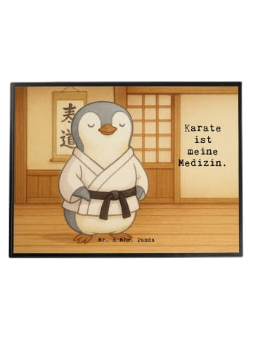 Mr. & Mrs. Panda Schreibtischauflage Pinguin Karate Design mit S... in Weiß