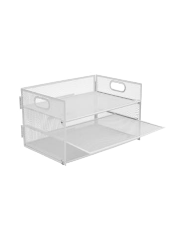 relaxdays Dokumentenablage in Weiß - (B)32,5 x (H)20,5 x (T)23,5 cm
