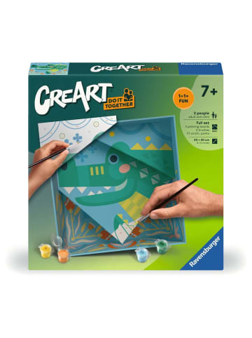 Ravensburger Kreativität CreArt, Malen nach Zahlen Do it together - Krokodil Ab 7 Jahre in bunt