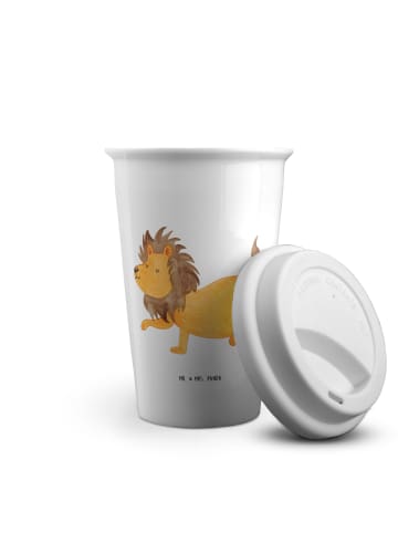 Mr. & Mrs. Panda Thermobecher Sternzeichen Löwe ohne Spruch in Weiß