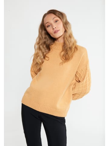 RISA Strickpullover in kamel