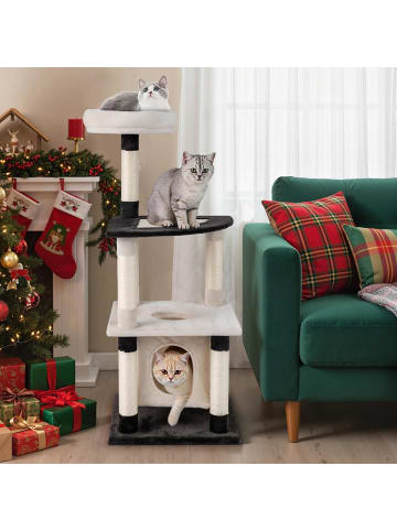 COSTWAY Kratzbaum 124 cm in Beige