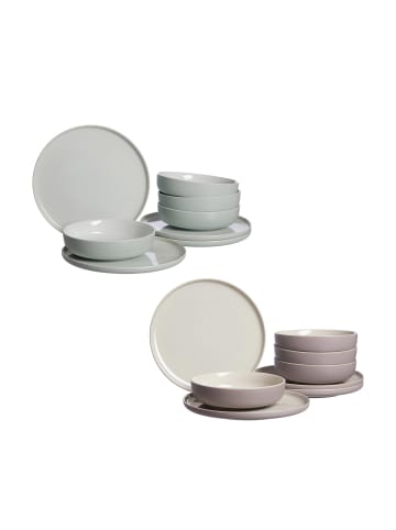 Ritzenhoff & Breker 16-tlg. Tafelservice Jasper in in mint-taupe