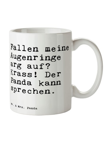 Mr. & Mrs. Panda Mug Fallen meine Augenringe arg... mit Spruch in Weiß