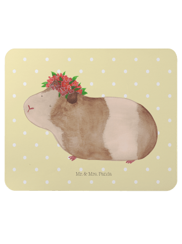 Mr. & Mrs. Panda Maus Pad Meerschweinchen Weisheit ohne Spruch in Gelb Pastell