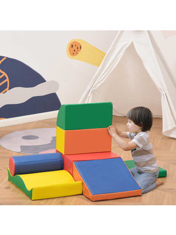 HOMCOM Bausteinset in Blau 60L x 40B x 11H cm