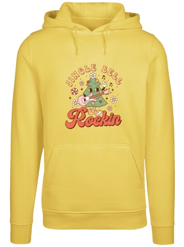 F4NT4STIC Hoodie Jingle Bell Rockin Christmas in taxi yellow