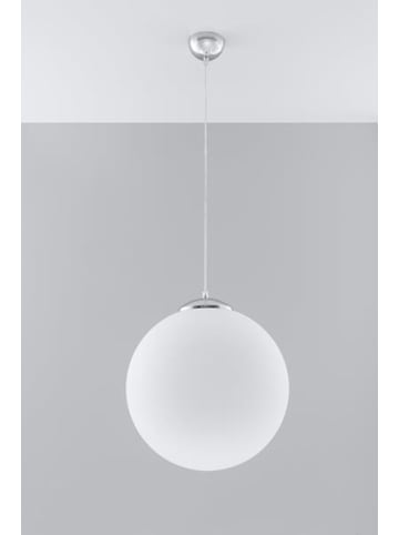Nice Lamps Hängeleuchte BIANCO 40 in weiß und chrom (L)40cm (B)40cm (H)130cm