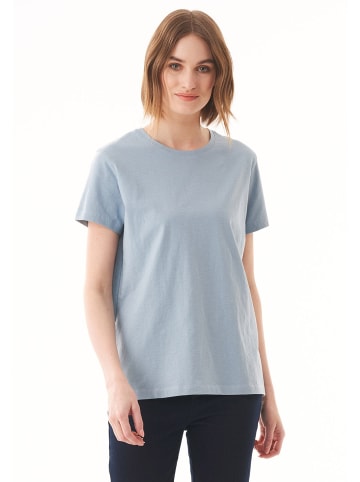 Organication T-Shirt "WCASUAL001" in Staubblau