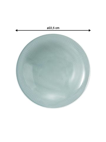 Seltmann Weiden 6er Set Suppenteller Beat Color Glaze ø 22,5 cm in Arktisblau