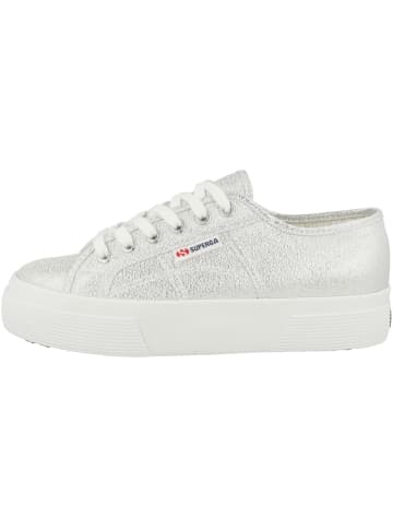 Superga Sneaker low 2740 Platform Lame XT in silber