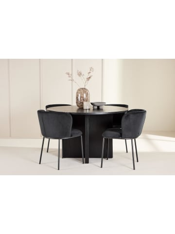 ebuy24 Essgruppe Strada Schwarz 120 x 120 cm