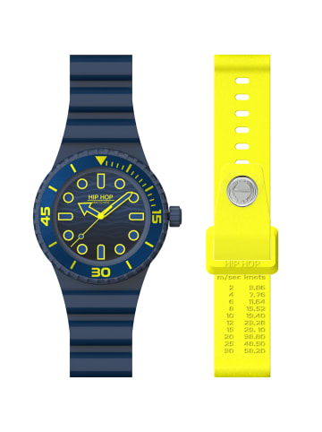 Hip Hop Analoguhr master blau