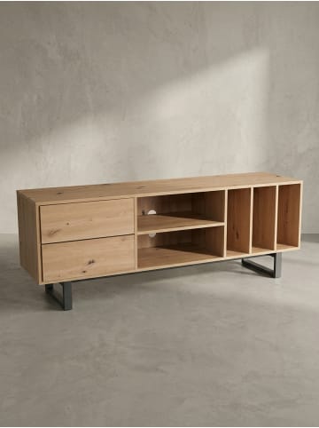 KADIMA DESIGN Lowboard Eiche-Dekor 150x55x40 cm TV-Kommode Modern, Design in Braun