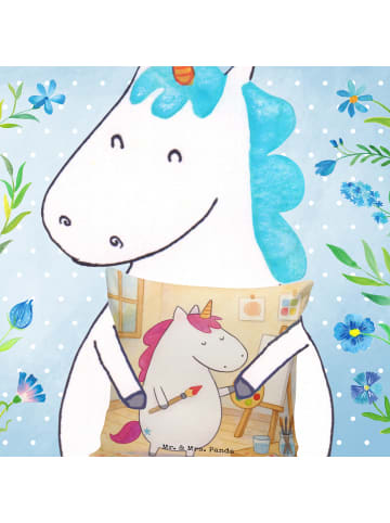 Mr. & Mrs. Panda Sofakissen Einhorn Künstler Design ohne Spruch in Weiß