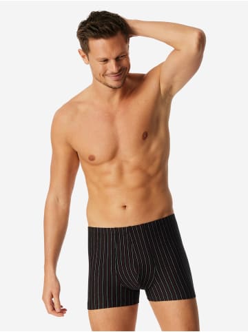 Schiesser Retro Short / Pant 95/5 Essentials in Dunkelblau / schwarz