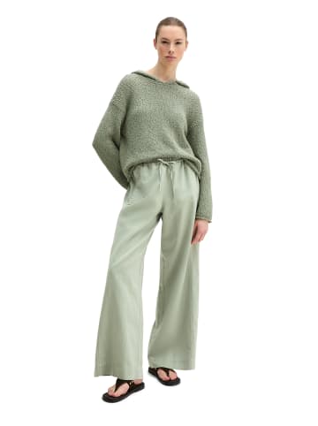 Marc O'Polo Strick-Hoodie loose cropped in Fresh Sage