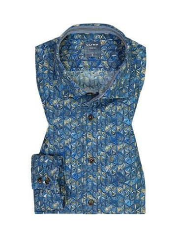 OLYMP  Langarm Business Hemd für Herren in blau