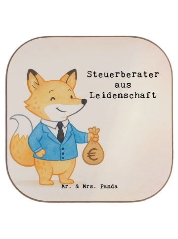 Mr. & Mrs. Panda Untersetzer für Gläser Steuerberater Leidenscha... in Weiß