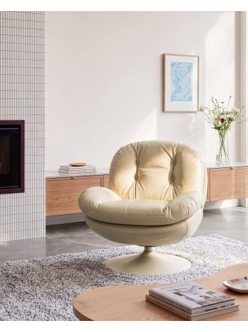 Beliani Sessel NOLVIK in Beige - (W) 82 x (H) 82 x (L) 85 cm