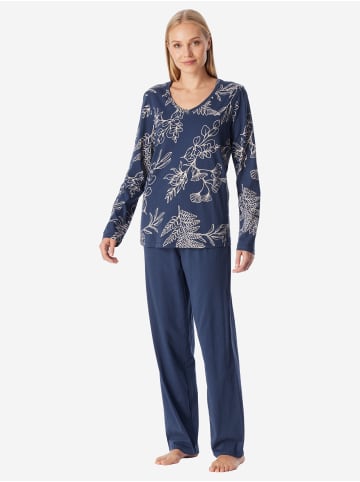 Schiesser Schlafanzug Comfort Essentials in Admiral