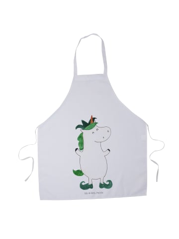 Mr. & Mrs. Panda Gastro-Schürze Einhorn Joker ohne Spruch in Weiß