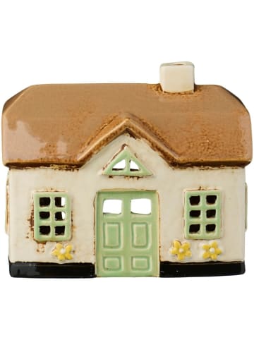 IB Laursen Lichthaus Ebeltoft aus Steingut mit grünen Fenstern in grün