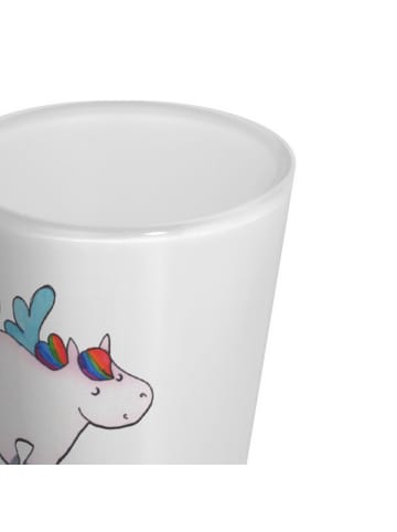 Mr. & Mrs. Panda Schnapsglas Einhorn Fliegendes Pferd ohne Spruch in Transparent
