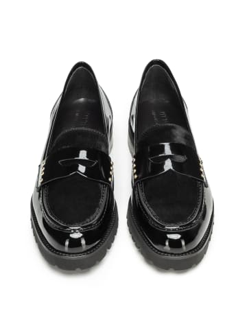 Wittchen Damen-Loafer aus Lackleder mit Nieten in Black