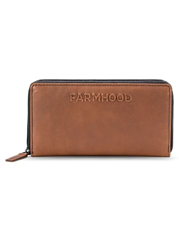 Farmhood Nashville Geldbörse RFID Schutz Leder 19.5 cm in brown