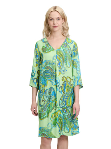Betty Barclay Sommerkleid mit V-Ausschnitt in Green/Blue