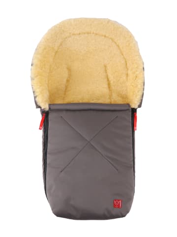 Kaiser Naturfellprodukte Lammfell-Babyschalenfußsack Emma anthracite