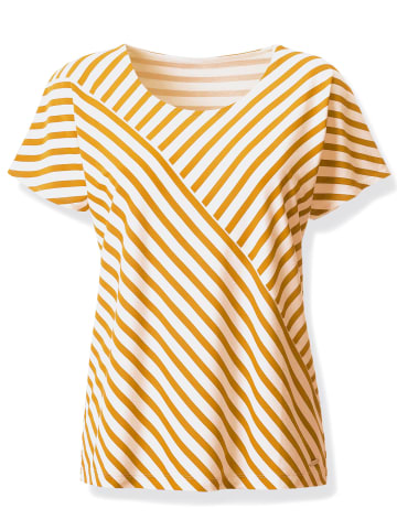 WITT WEIDEN Streifenshirt in ocker-weiß-gestreift