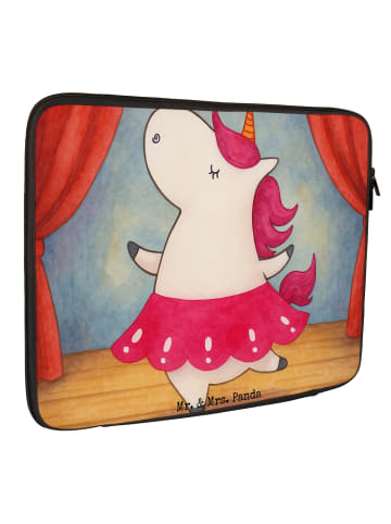 Mr. & Mrs. Panda Laptop Hülle Einhorn Ballerina Design ohne Spruch in Weiß