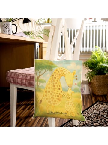 Mr. & Mrs. Panda Shopper Giraffe Kind Design ohne Spruch in Weiß