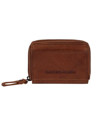 SPIKES & SPARROW Geldbörse echt Leder in cognac