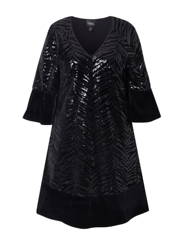 Ulla Popken Midikleid in schwarz